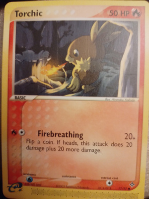 Torchic 77/97 EX Dragon card