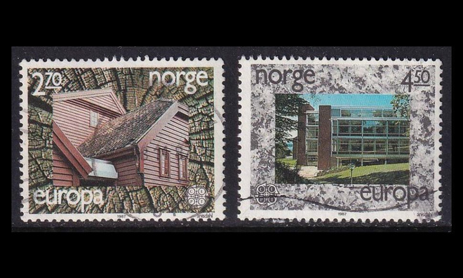 Norja 965-6 o Europa moderni arkkitehtuuri (1987)