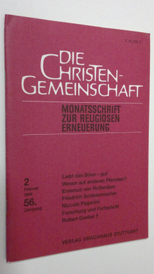 Die Christen-Gemeinschaft 2/1984 : Monatsschrift zur reli...