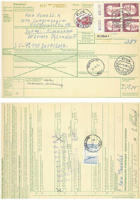 1963 3mk tullausmaksuna ulk.pak.kortilla