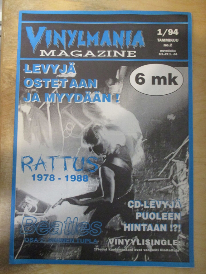 VINYLMANIA 1994 1 (Rattus, Beatles, vinyylisingle)