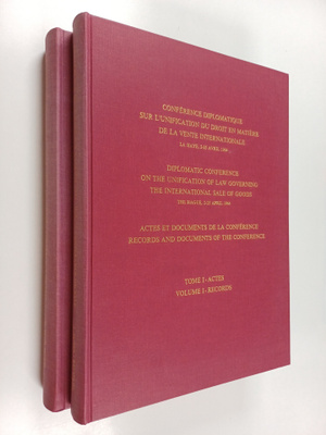 Conference diplomatique sur lunification du droit en mati...