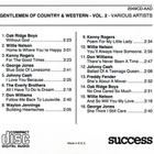 Various • Gentlemen Of Country & Western Vol. 2 CD - pikkukuva 2