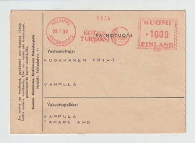 Postileima, HELSINKI, Punainen leima v 1959