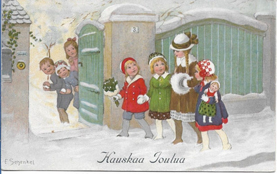 Lapset kävelyllä, kulkenut 1922