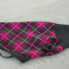 Koiran pinkki Argyle neule 34cm - pikkukuva 2