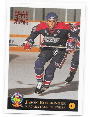 1993-94 Classic #201 Jason Bonsignore Niagara Falls PELICANS