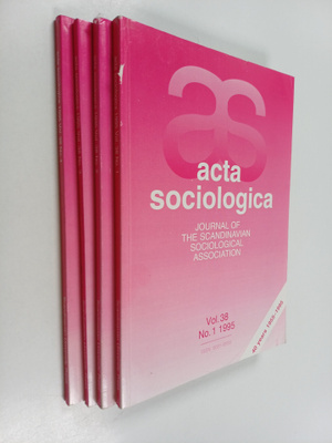 Acta Sosiologica - vol. 38 No. 1-4/1995 : journal of the ...