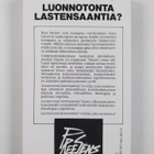 Heta ym. Häyry : Luonnotonta lastensaantia - pikkukuva 2