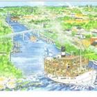 kortti ** Porvoo - erilaisia taidekortteja - pikkukuva 1