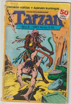 Tarzan 4/1981 - Käärmeet Iskevät