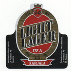 OY Hartwall Ab Karjala LIGHT LAGER IVA Olut etiketti. - pikkukuva 1