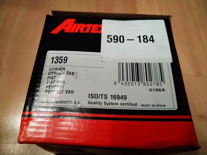 Citroen, Fiat, Peugeot, Vesipumppu Airtex 1359, 590-184