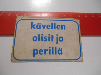 K13 Jenkki Tarra-Jenkki 1968 #kävellen olisit jo perillä