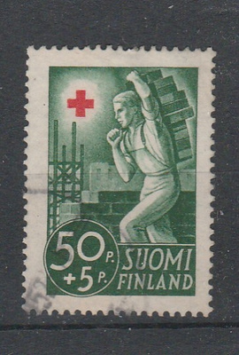 Suomi 1941, PR merkki 50p+5p, , leimattu