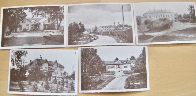 5 VANHAA Postikorttia Lohja Kirkniemi Kyrkstad ym 1940-l