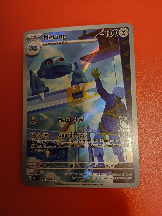 Pokemon metang hp 100 holo rare
