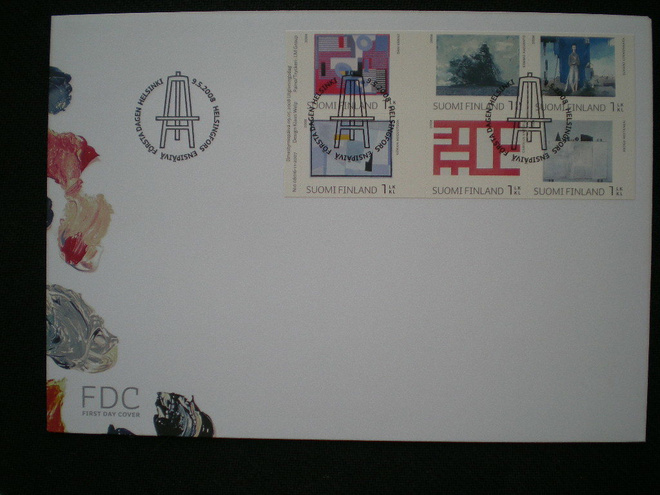 FDC Suomalaista taidetta I 9.5.2008 - LaPe V76