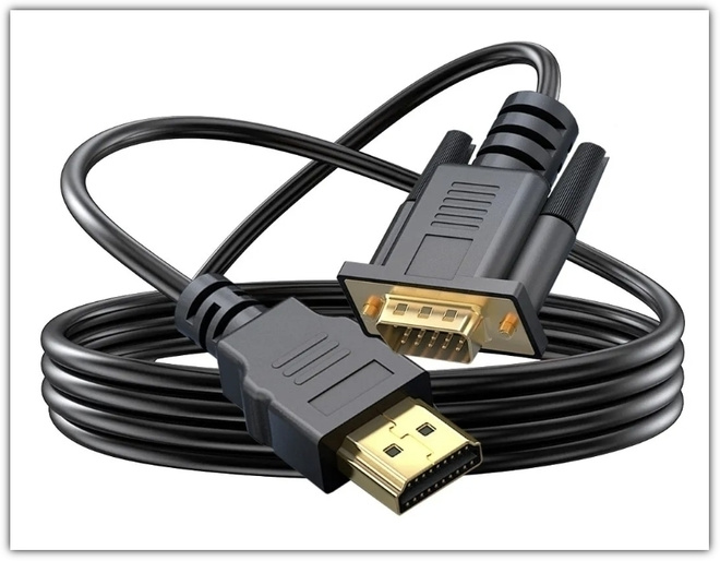 Uusi 1,8 m HDMI - VGA -muunnin / kaapeli   #30363