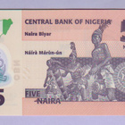 Nigeria 5 v.2021 UNC P-38 (Polymer) harv. siirtymä painossa - pikkukuva 2