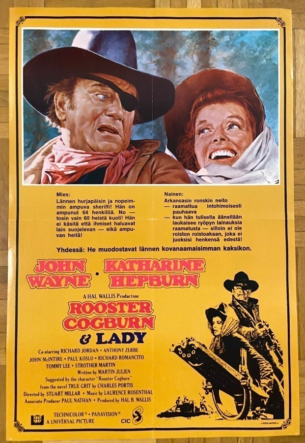 Vanha elokuvajuliste: Rooster Cogburn & Lady