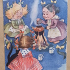 Kolme noitaa kaffella Kyöpelinvuorella, p. 1948 - pikkukuva 1