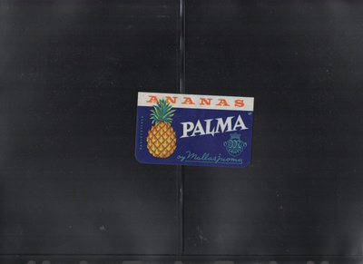 Mallasjuoma Ananas Palma. Etiketti