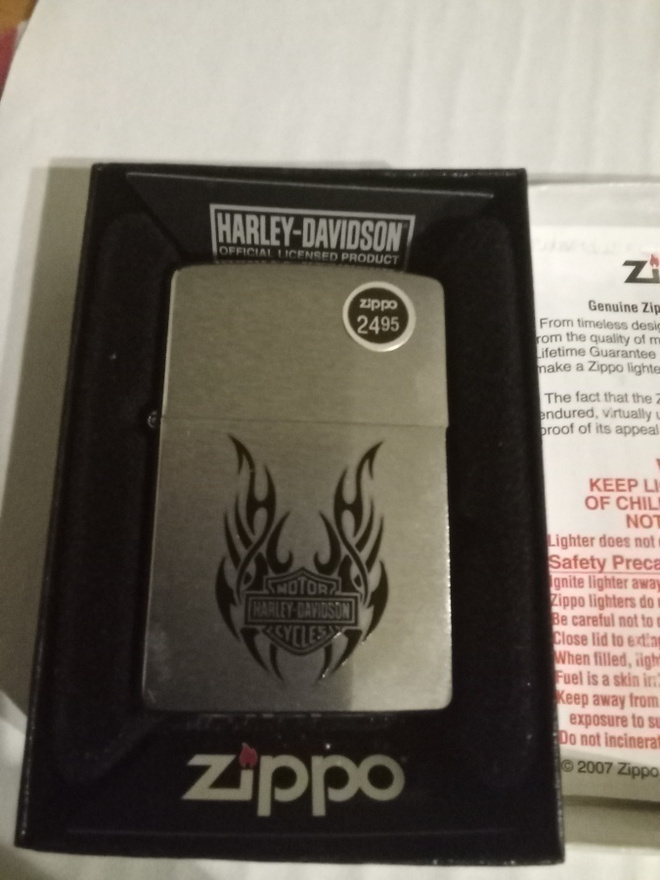 Zippo Harley-Davidson Tribal Wings Uusi ja Aito