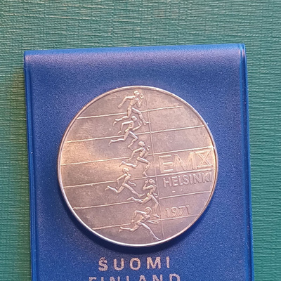 10mk .  1971 EMX Yleisurheilu Helsinki Kl  UNC
