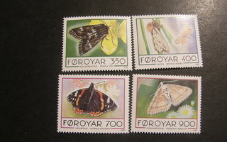 FÄRSAARET 1993 F 252-55  Perhoset sarja  **