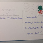 Jenny Nyström: Tonttu jäällä paketin kanssa, k. k-k - pikkukuva 2