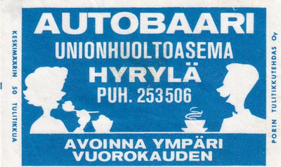 Hyrylä. Autobaari, Unionhuotoasema    sk 1