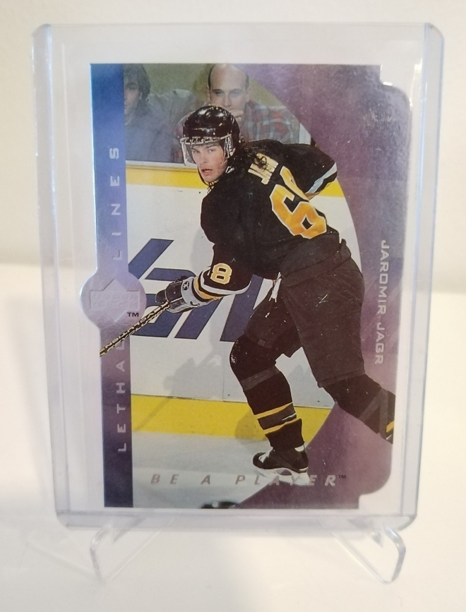 1995-96 UpperDeck BAP Lethal Lines Die Cut Jaromir Jagr LL12