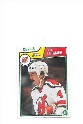 1983-84 OPC #232 Bob Lorimer New Jersey Devils