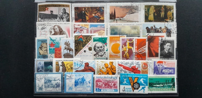 CCCP NEUVOSTOLIITTO 60-luku LEIMATTUJA postimerkkejä 29 kpl