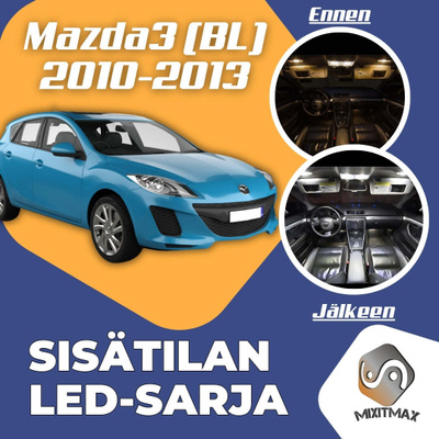 Mazda 3 (BL) Sisätilan LED-sarja 9-osainen