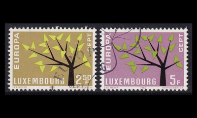 Luxemburg 657-8 o Europa (1962)