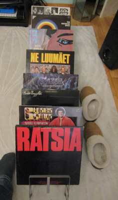 Lp-lehti haitari teline 60 -luku Rex-Rotary