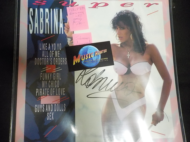 SABRINA - SUPER SABRINA M-/M- LP + NIMIKIRJOITUS