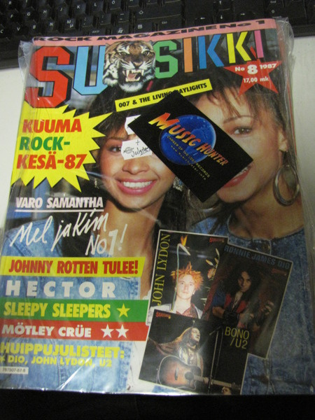 SUOSIKKI LEHTI #8/1987 +JULISTEESSA DIO,U2 JA LYDON