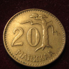 20 markkaa 1954 pitkä oksa - pikkukuva 1