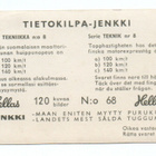 Purkkakuva Hellas TIETOKILPA_JENKKI n:o 68 Tekniikka. - pikkukuva 2