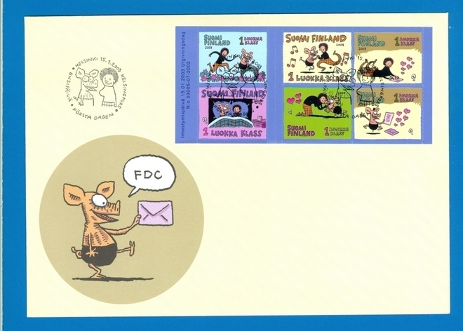 FDC – Ystävyydellä, Viivi ja Wagner 15.1.2003 Vih. L.1624-29