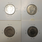 Switzerland. 1 franc 1968, 1978, 1979, 1983. 4 kolikkoa. - pikkukuva 1
