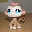 LITTLEST PET SHOP punahiuksinen APINA #1483 - pikkukuva 1