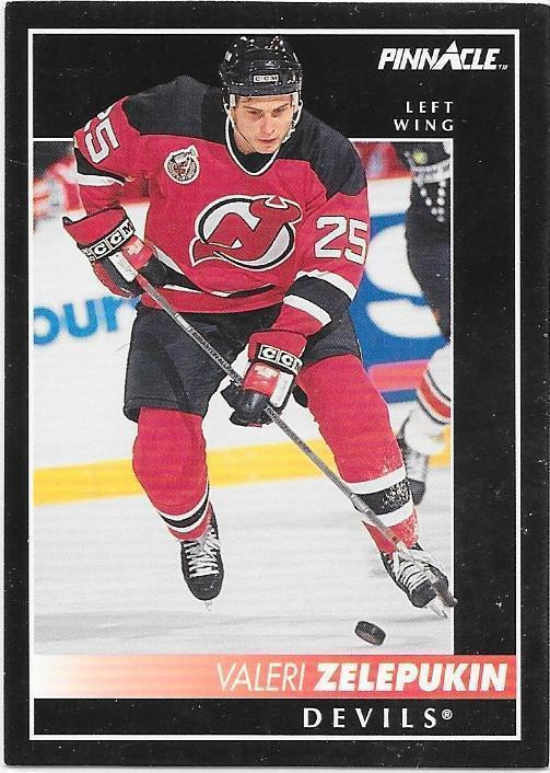 1992-93 Pinnacle #286 Valeri Zelepukin New Jersey Devils