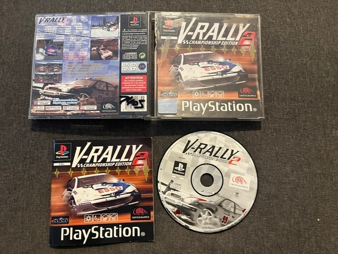 V-Rally 2 - Championship Edition PS1 (Suomijulkaisu)