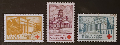 1932 Punainen Risti - leimattu sarja