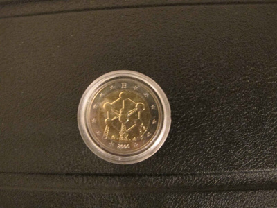 BELGIA 2006 ATOMIUM 2 € JUHLARAHA RULLASTA PILLERISSÄ