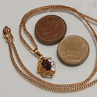 18k GP Gold plated riipus panssari ketjulla - pikkukuva 2
